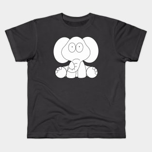 Cute Little Elephant Kids T-Shirt